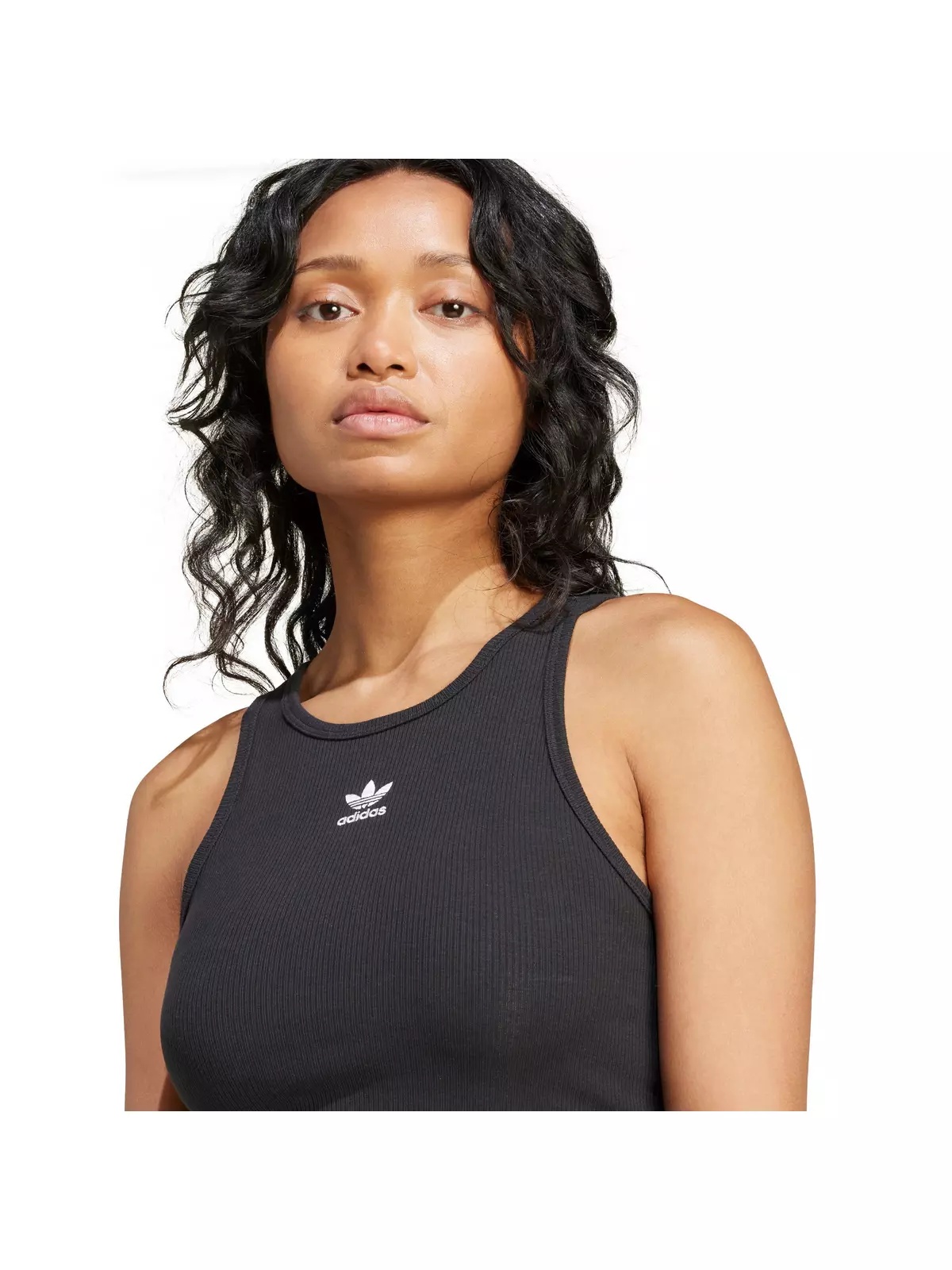 Originals Essentials Ribbed Tank Top-Black - 3