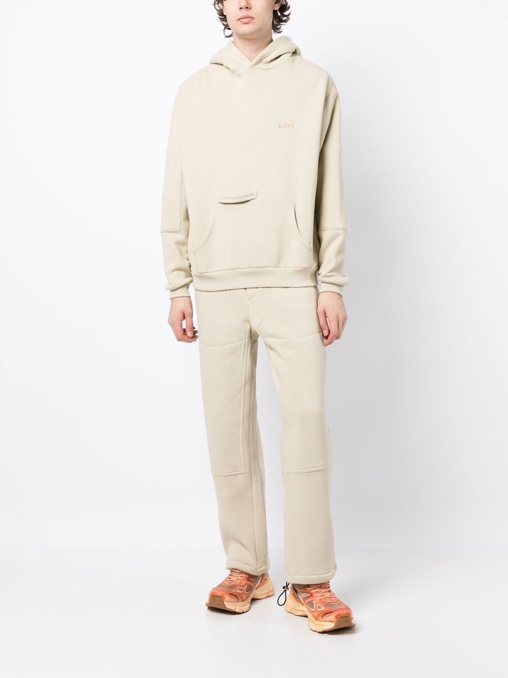 panelled cotton track pants - 2