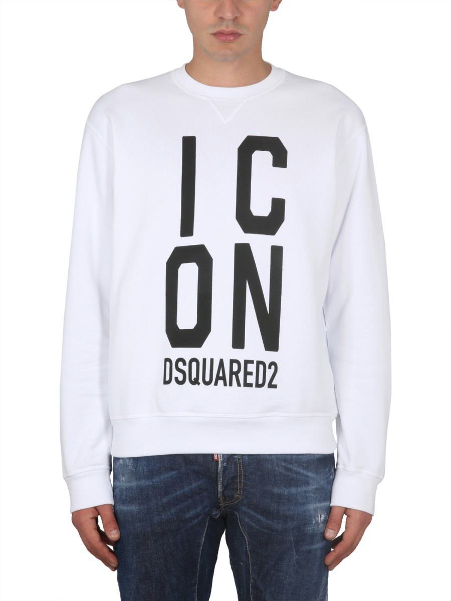 DSQUARED2 SWEATSHIRT WITH LOGO PRINT - 1