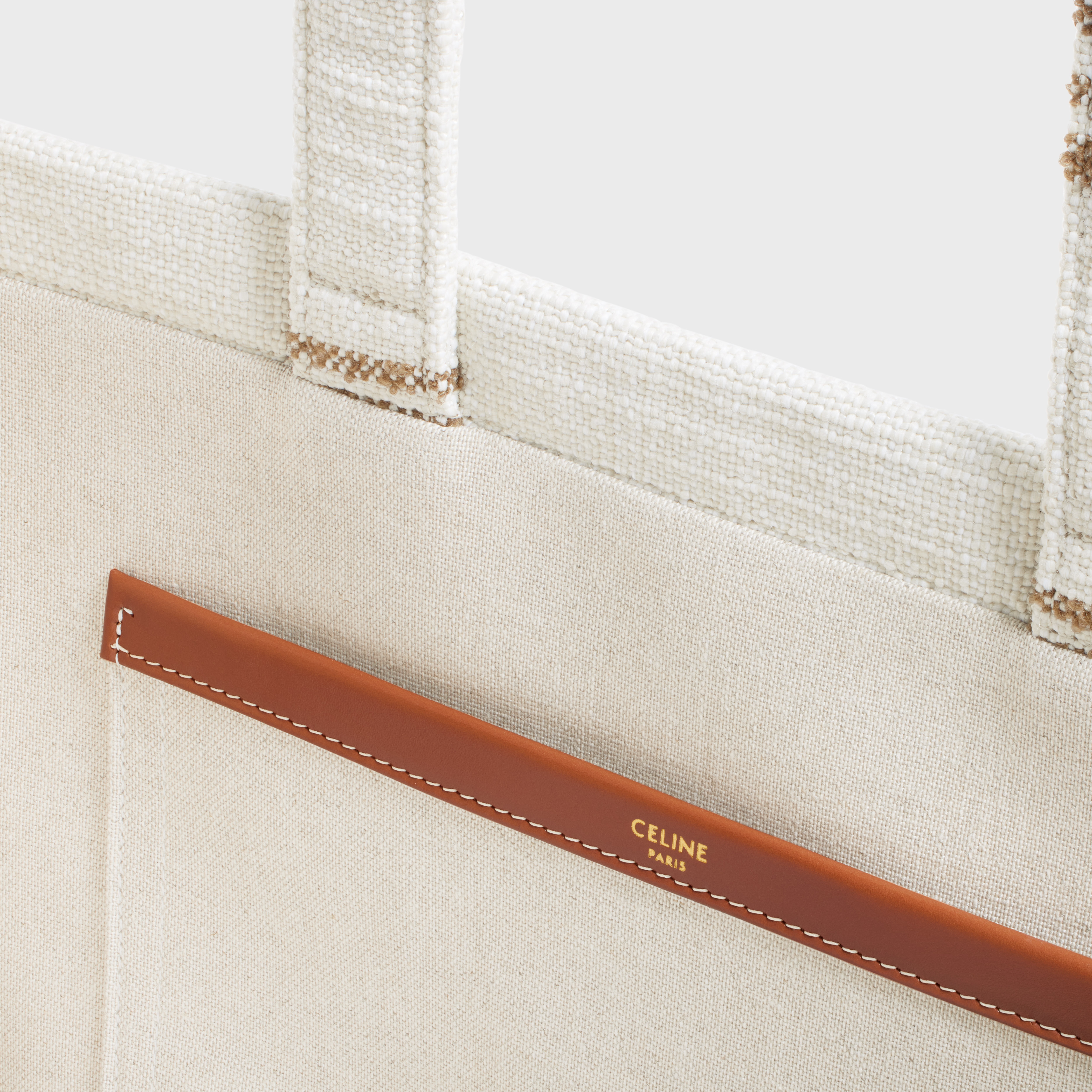 Large Cabas Thais in STRIPED TEXTILE WITH CELINE JACQUARD 4