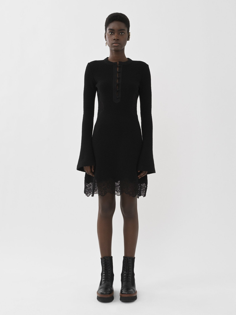 Chloé KNIT MINI DRESS outlook