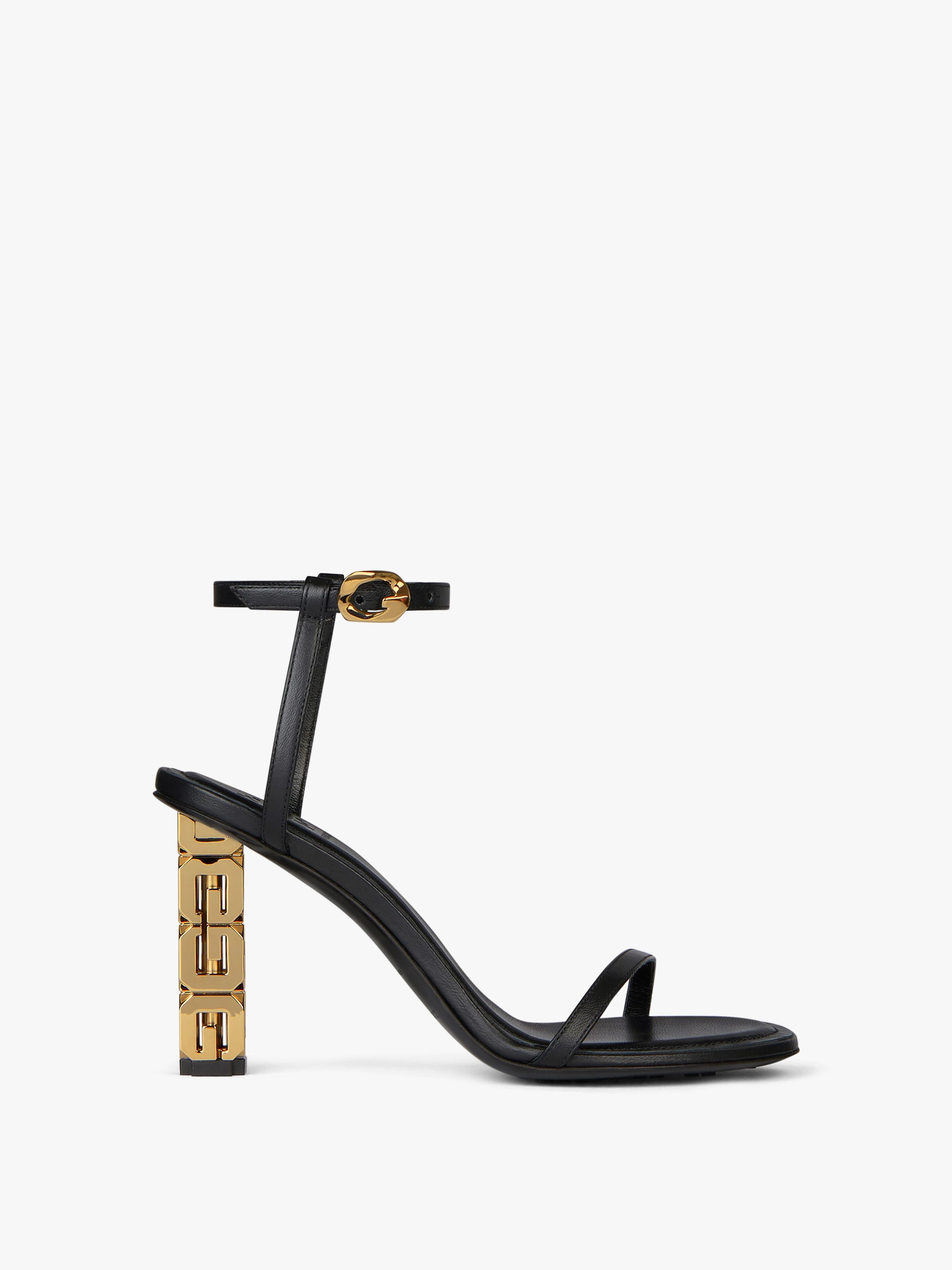 G CUBE SANDALS IN LEATHER - 1