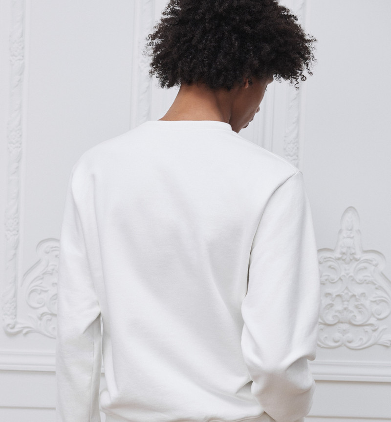 Sweatshirt with Dior Clover Embroidery, Relaxed Fit 4