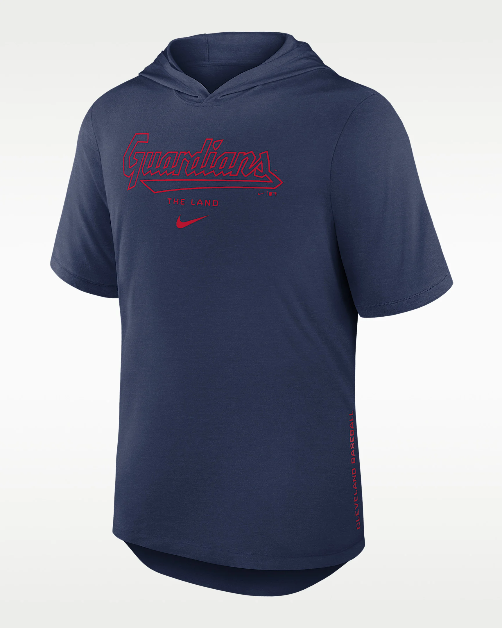 Cleveland Guardians Arched Wordmark Men's Nike Dri-FIT MLB Hooded T-Shirt - 1