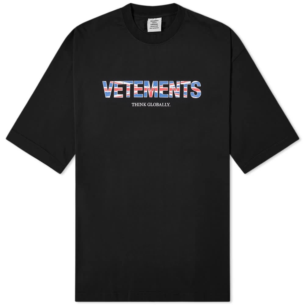 VETEMENTS Uk Logo Oversized Tee - 1