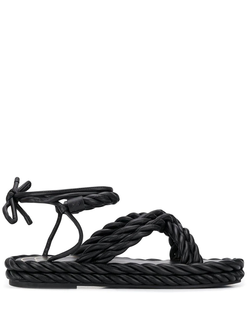 The Rope ankle-tie sandals 1