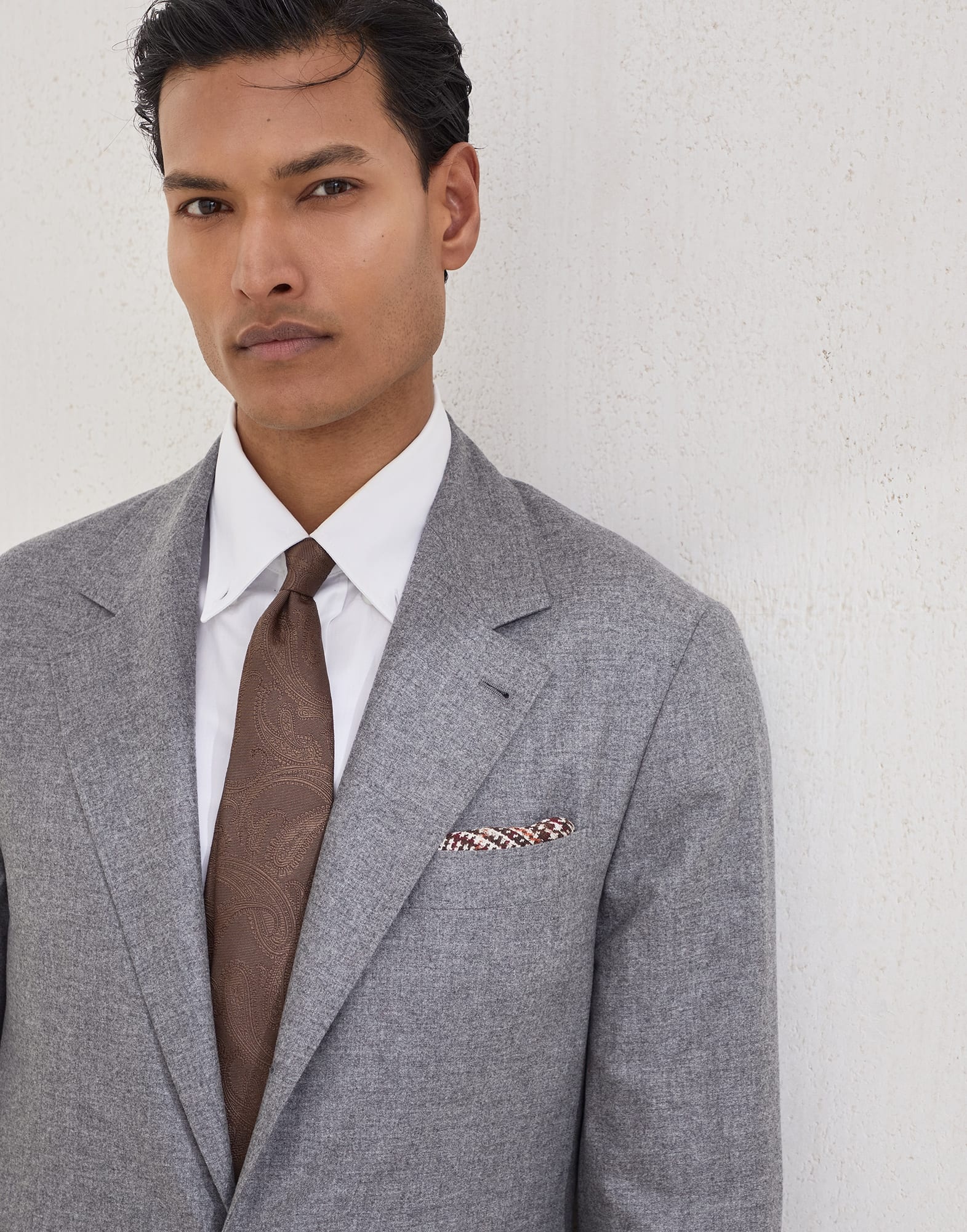 Silk Prince of Wales pocket square - 3