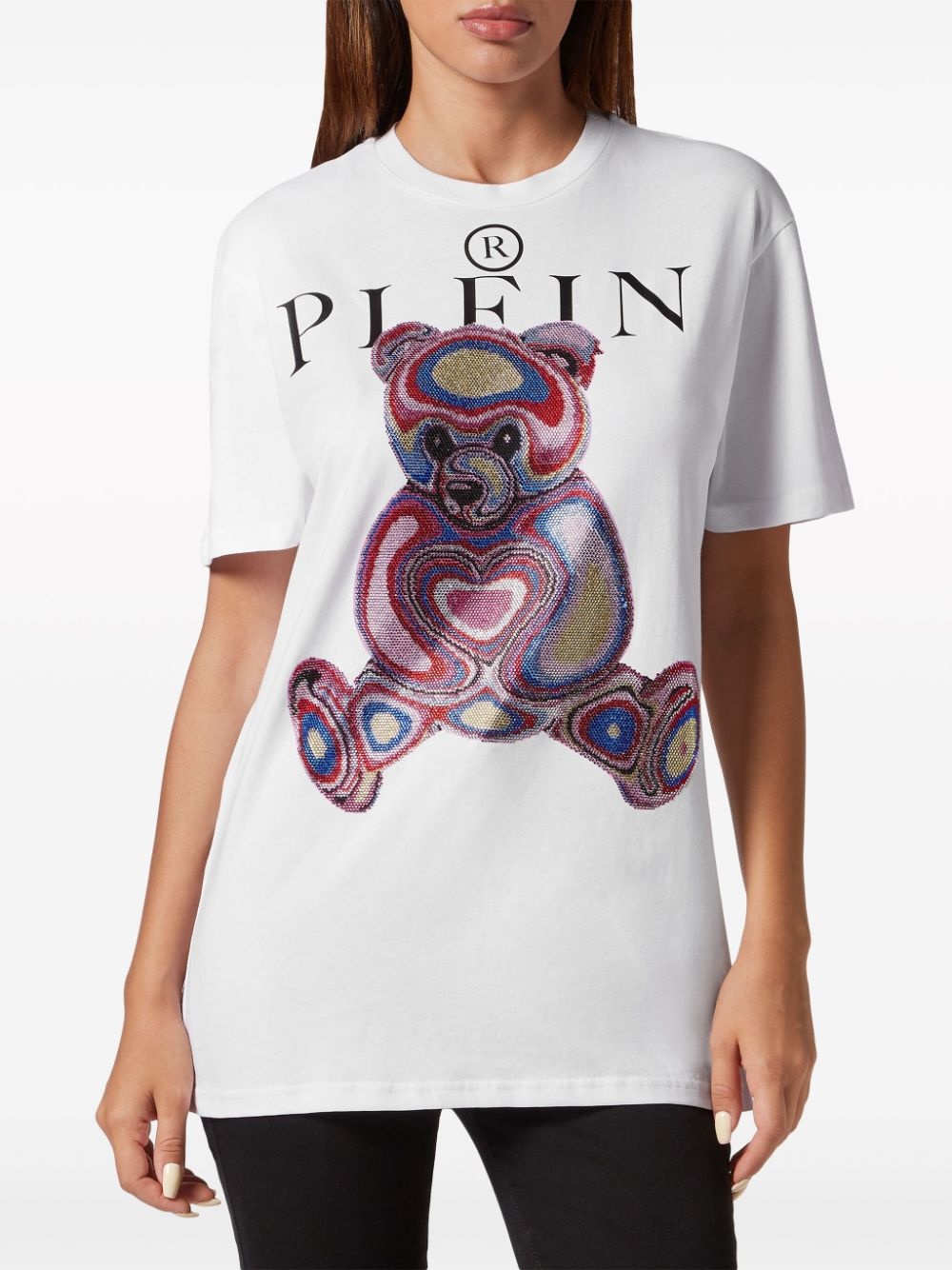 logo-print cotton T-shirt - 3