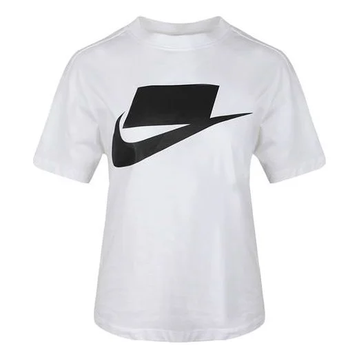 (WMNS) Nike Sportswear Chest Classic Large Logo Short Sleeve White AH4008-102 - 1