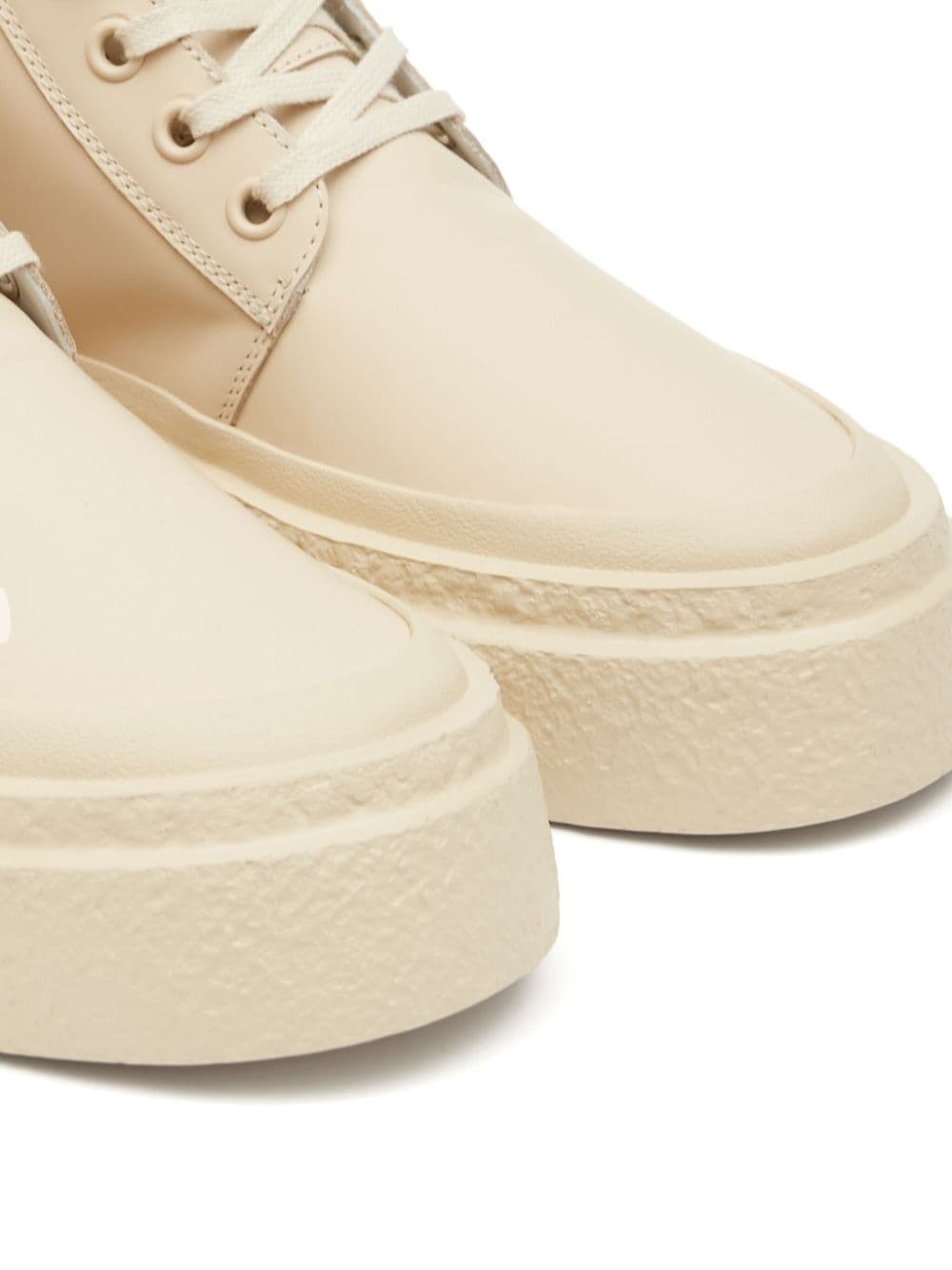 lace-up leather sneakers - 6