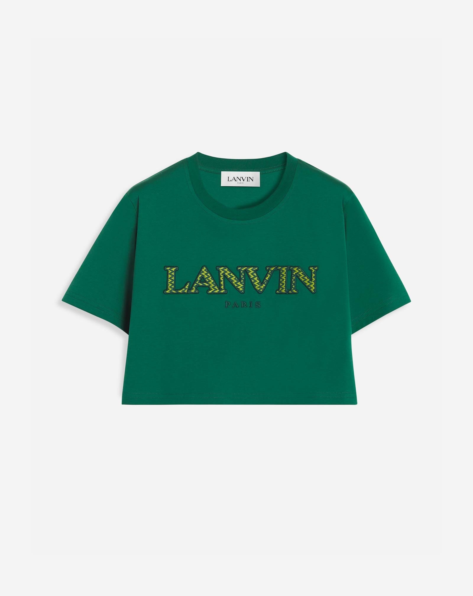 EMBROIDERED CROPPED T-SHIRT - 1
