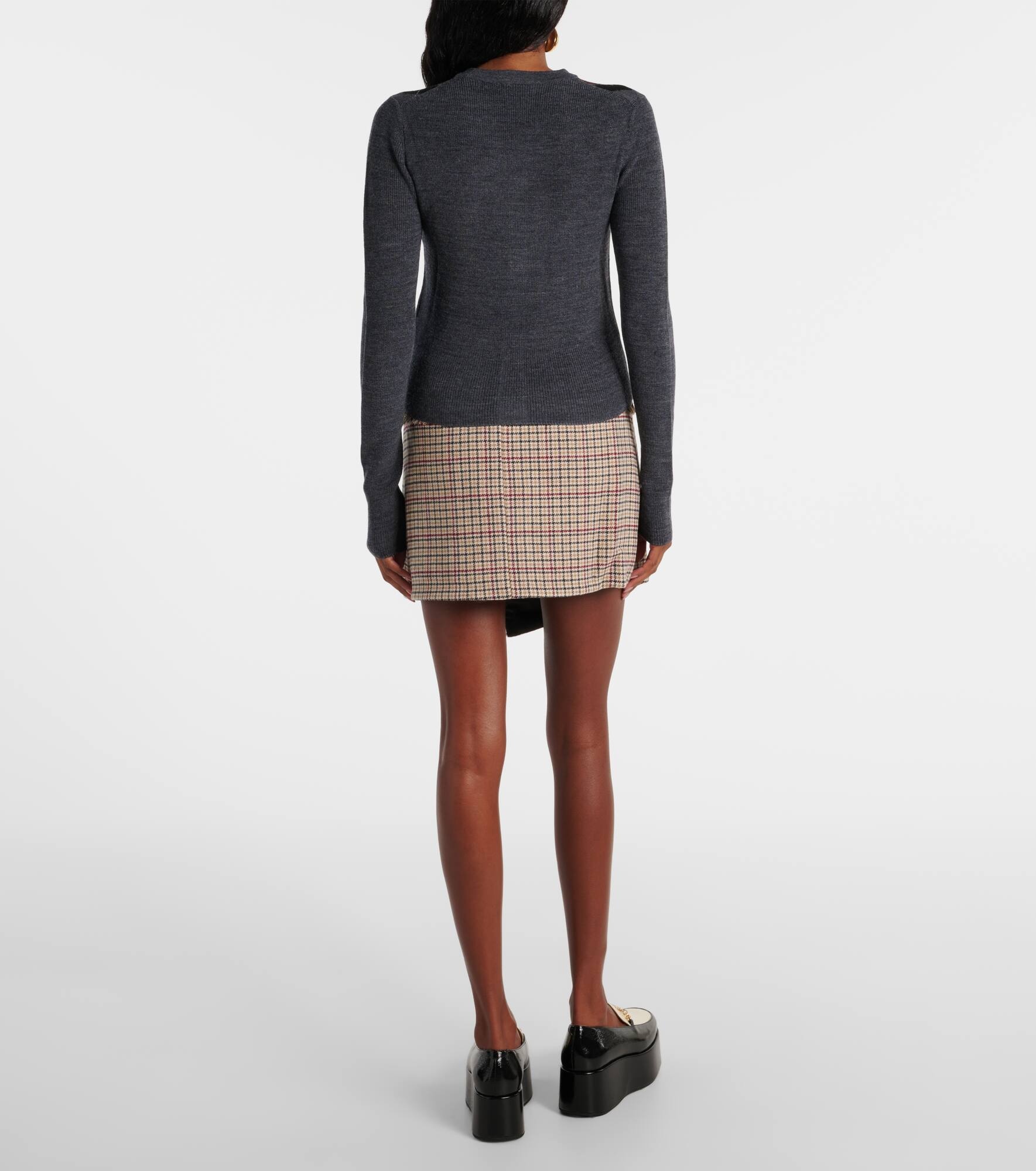 Argyle wool cardigan - 3