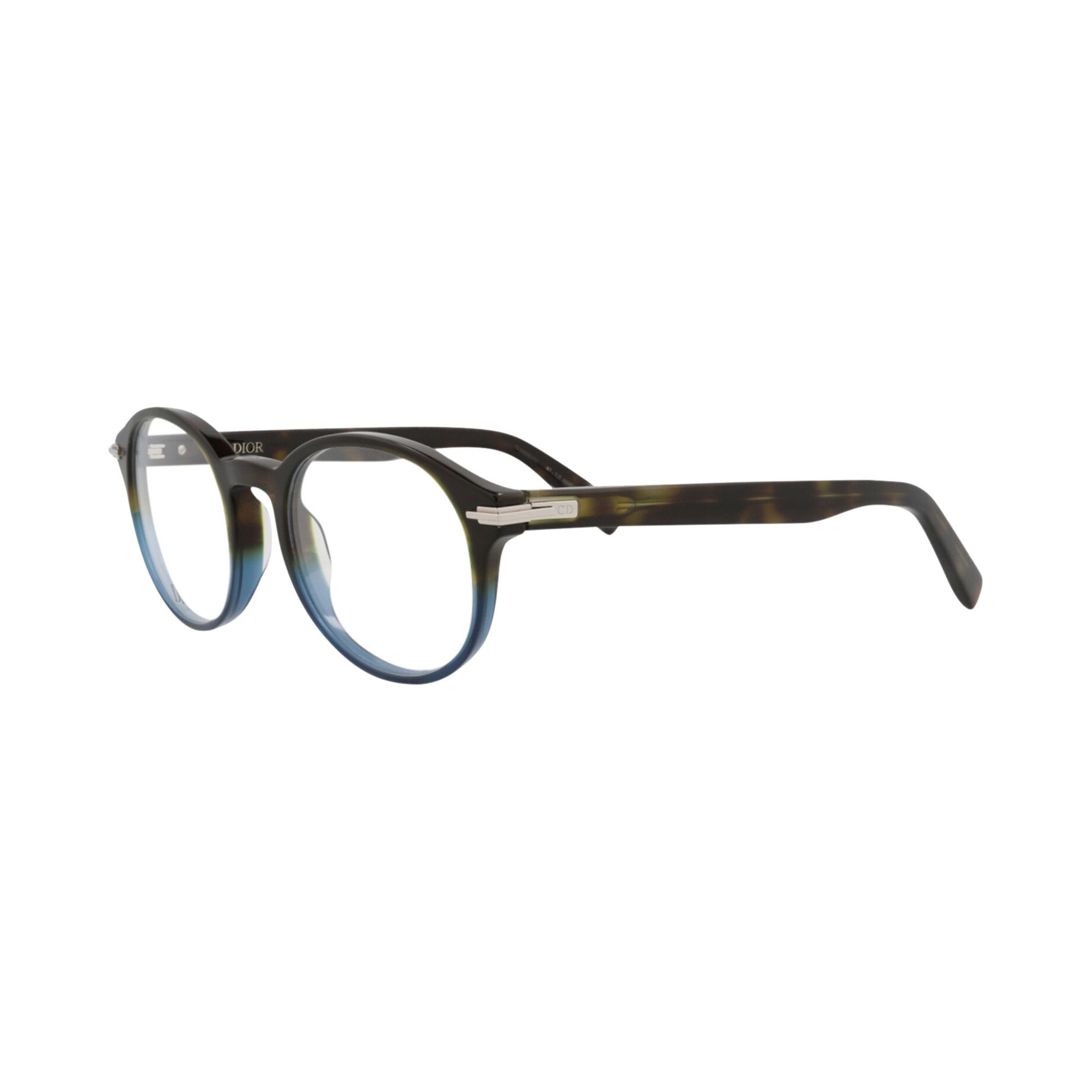 Dior Round Optical Glasses 'Havana/Transparent' - 2