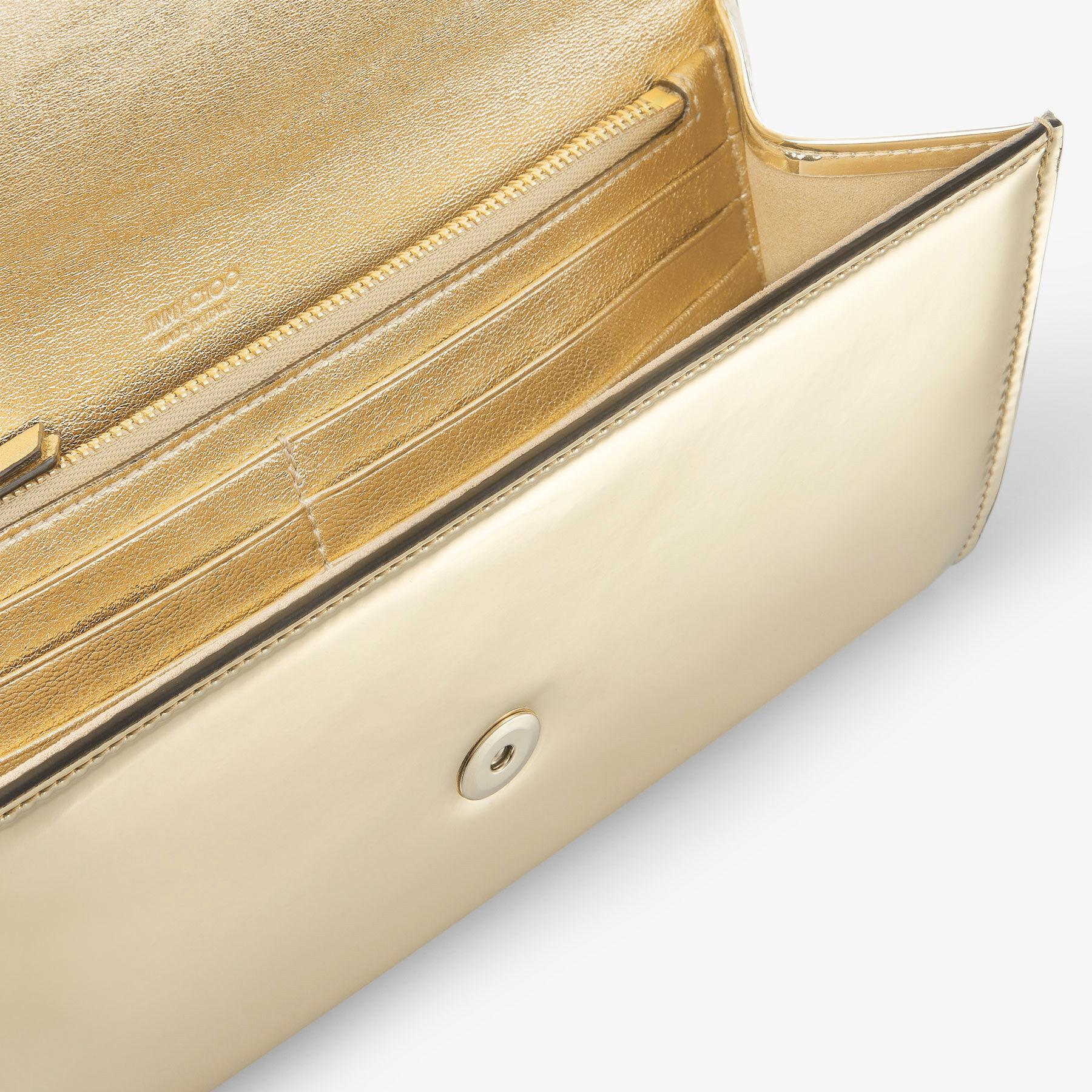 Emmie
Gold Mirror Fabric Clutch Bag - 4
