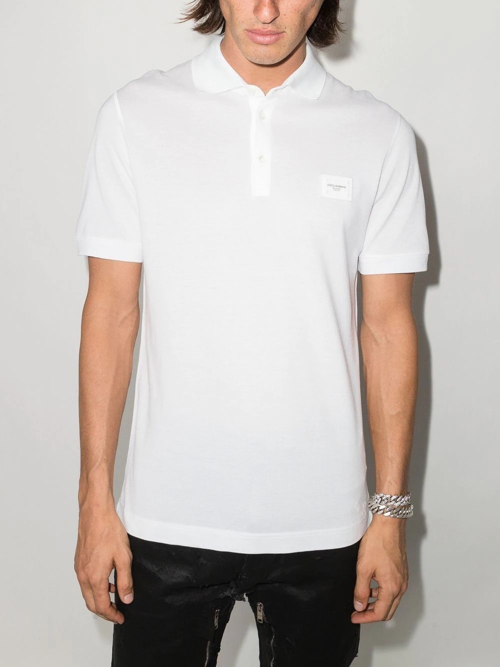 logo plaque polo shirt - 2