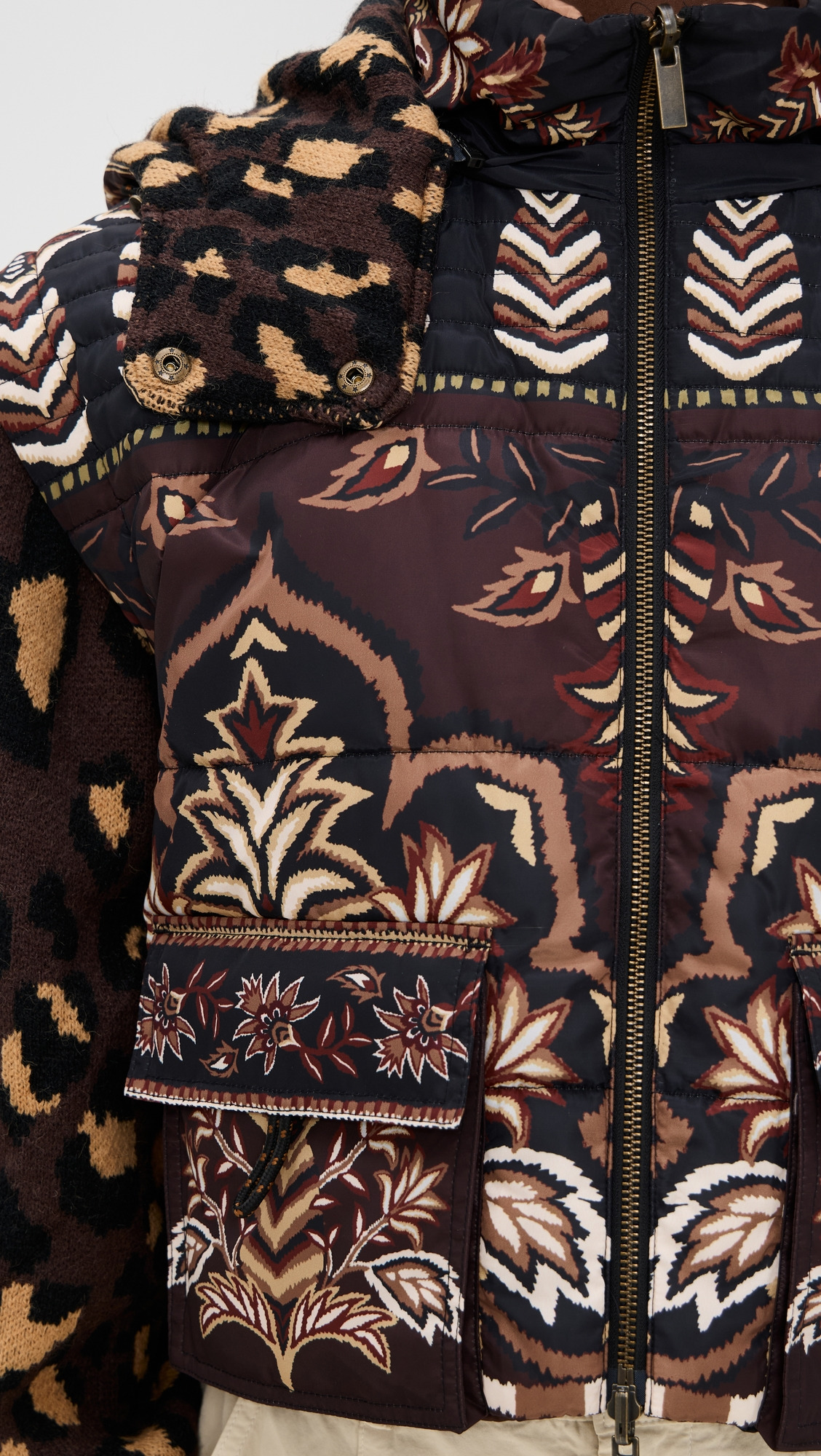 Winter Ainika Brown Puffer Jacket - 5