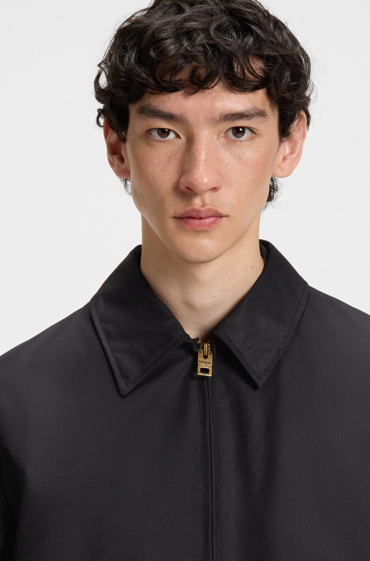 REGULAR-FIT JACKET IN STRETCH COTTON - 5