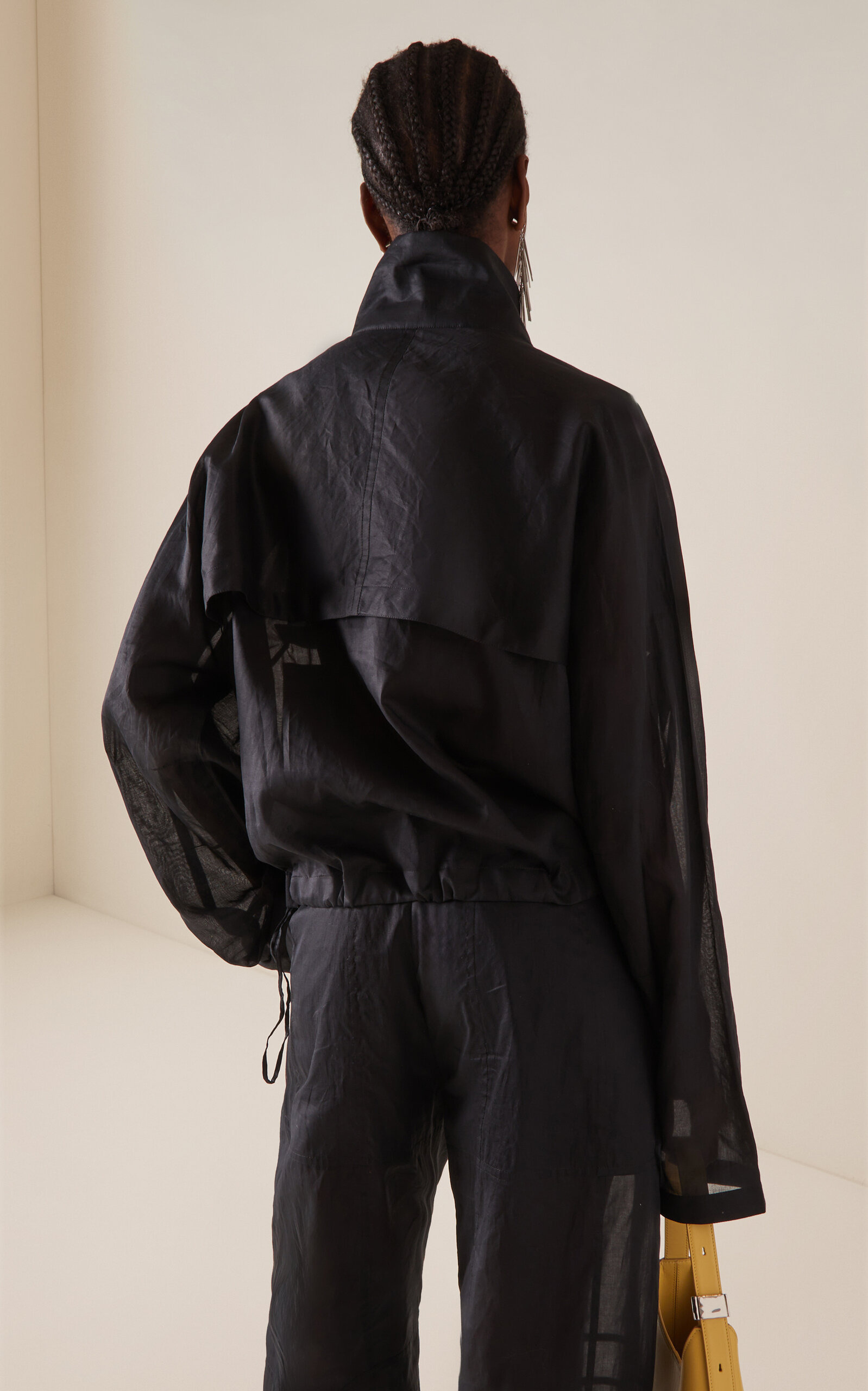 Cotton Blouson Jacket black - 4