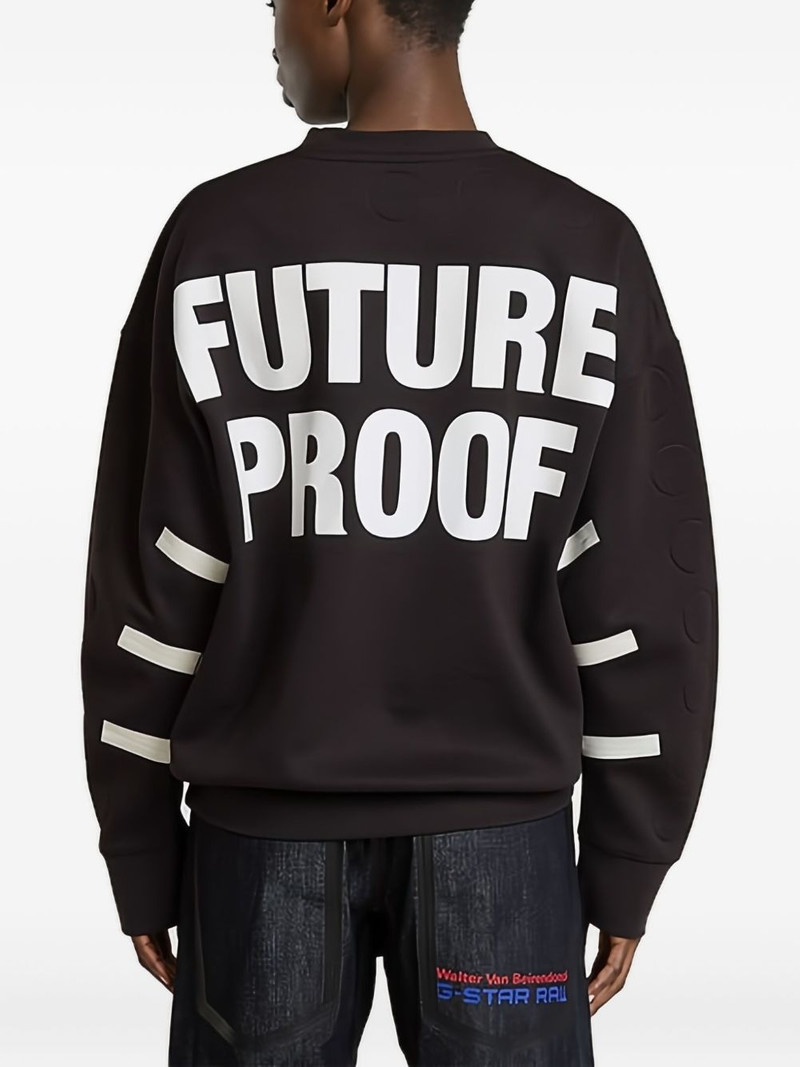 slogan-print sweatshirt 4