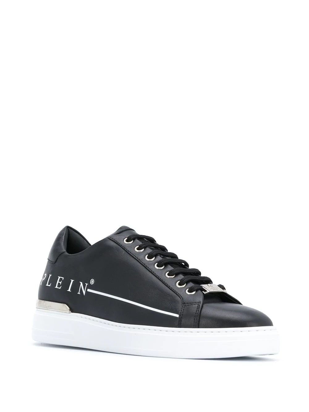 logo print low-top sneakers - 2