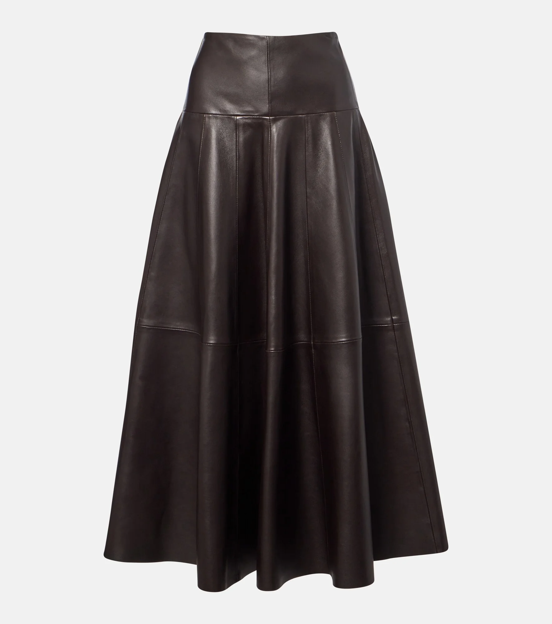 Daria leather midi skirt - 1