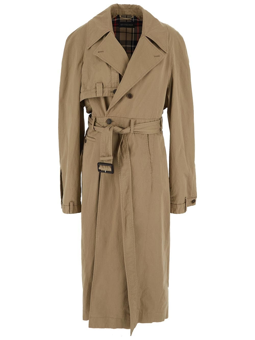 コート BALENCIAGA Women Outer 769012TBP019799 Beige BALENCIAGA Cotton Trench Coat | oluxury | REVERSIBLE