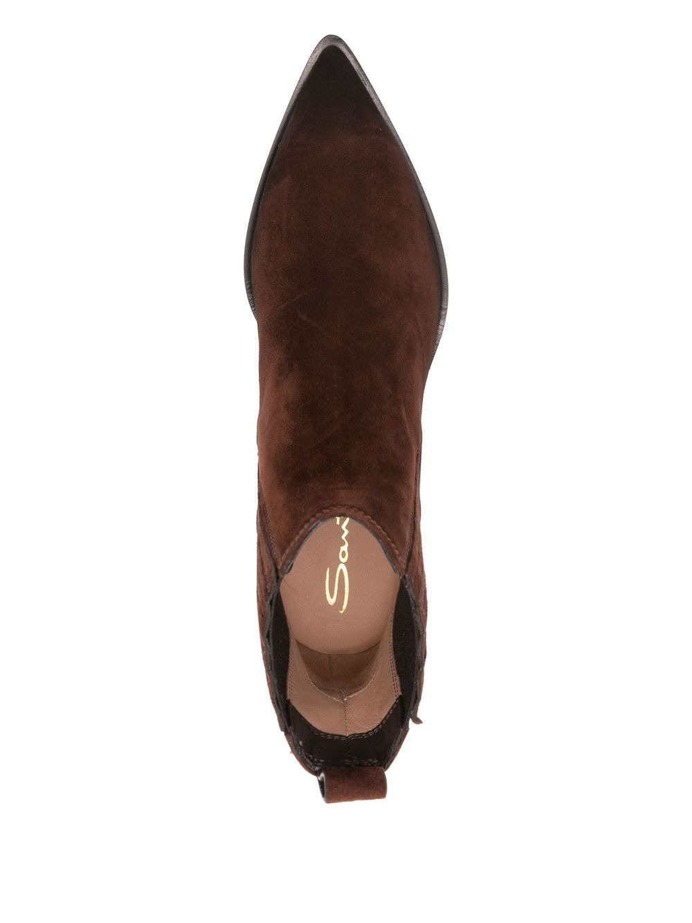 60mm pointed-toe block-heel boots - 4