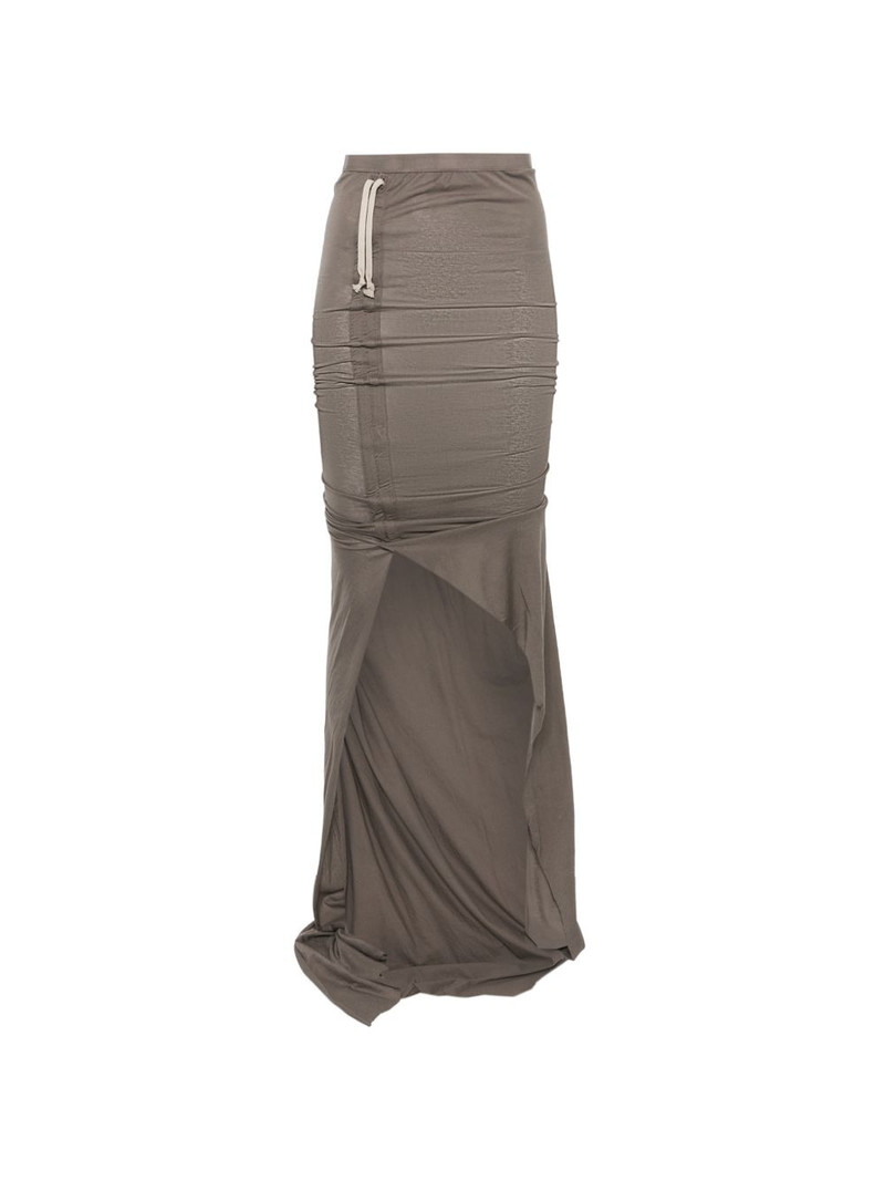 Soft Edfu slit-detail maxi skirt 1
