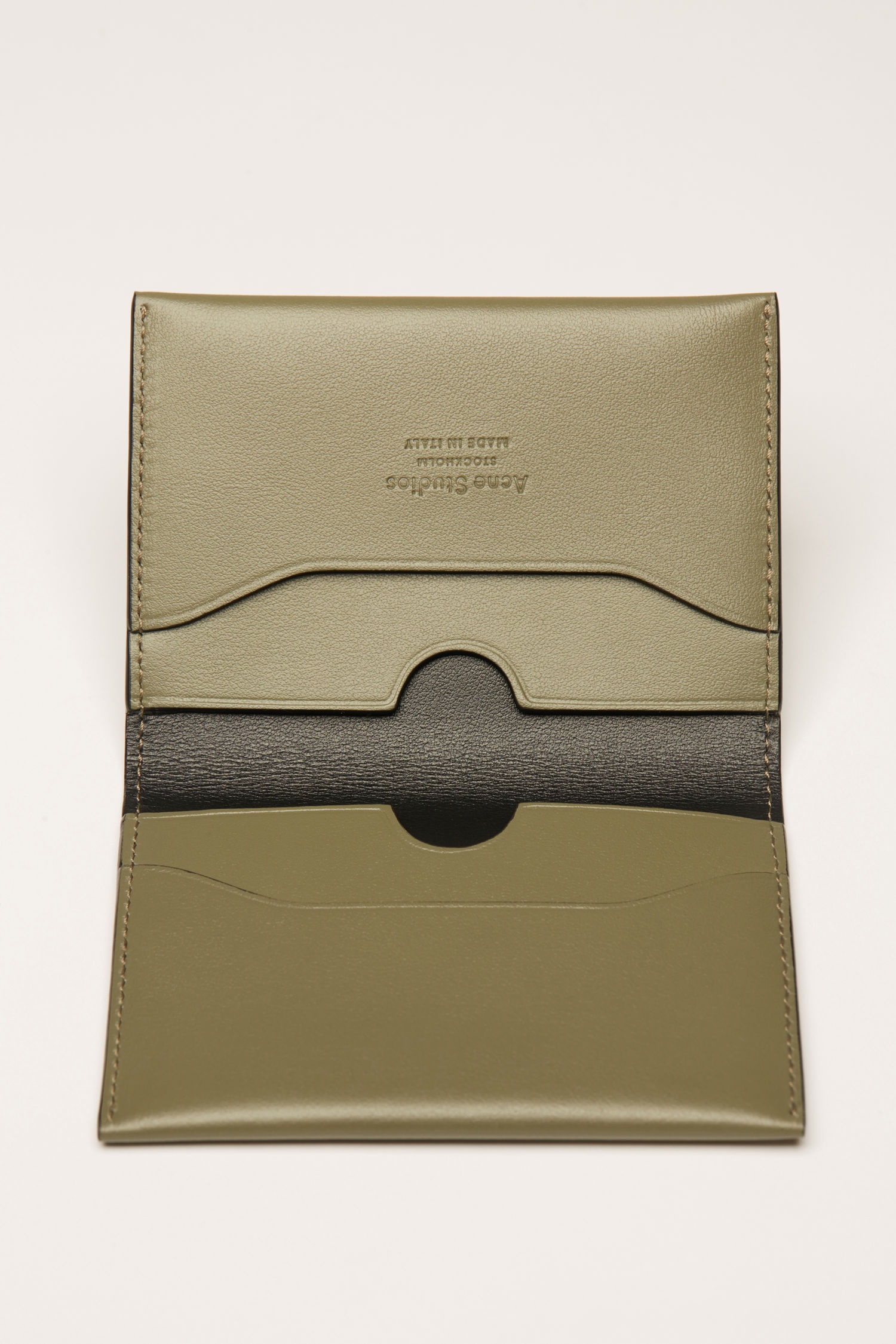 Bifold cardholder dark green/black - 4