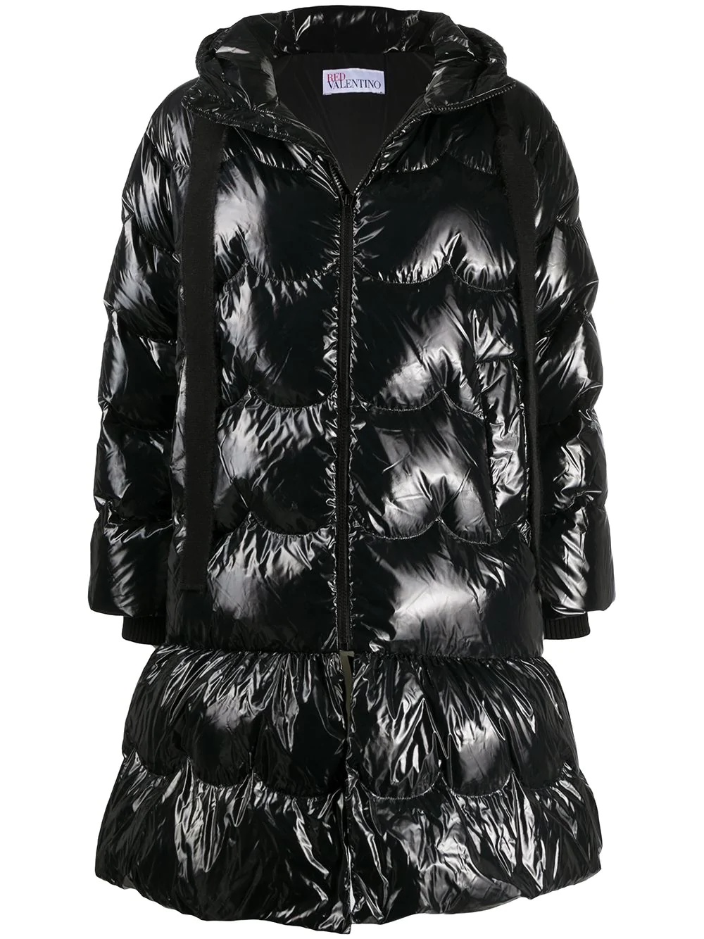 A-line quilted puffer coat - 1