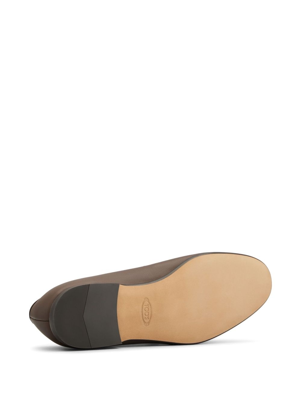 almond-toe leather loafers - 4