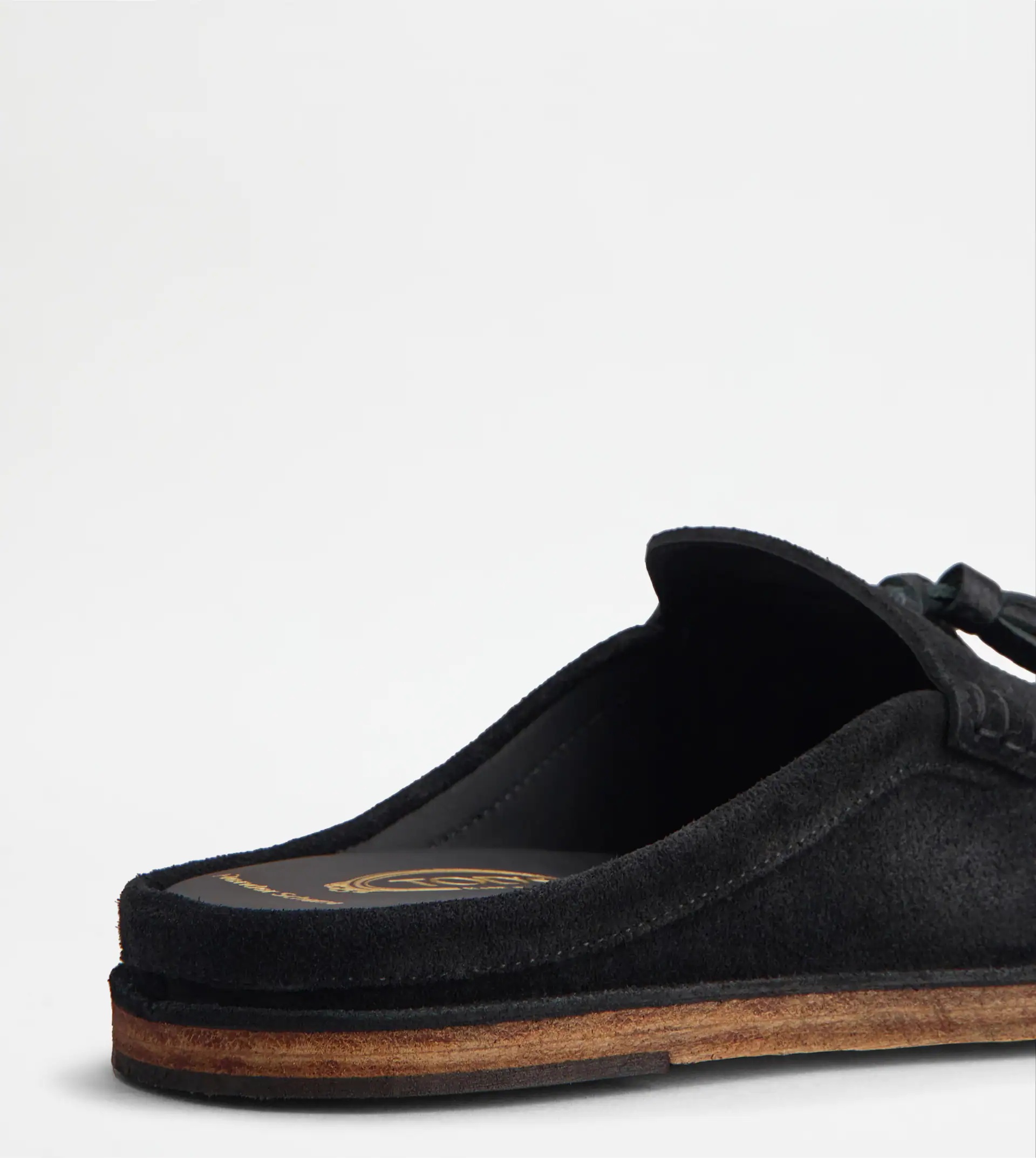 SABOTS IN SUEDE - BLACK - 6