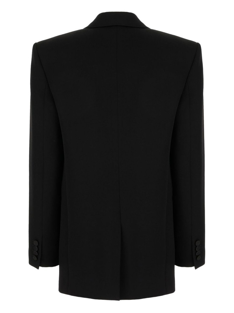 SAINT LAURENT shawl-lapel single-breasted blazer outlook