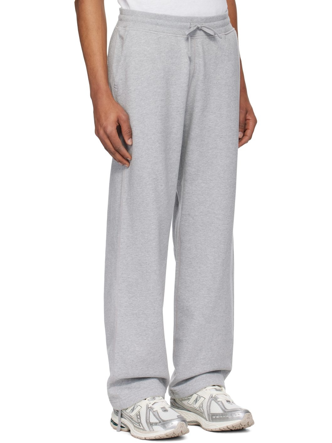 Gray Midweight Terry Relaxed Sweatpants - 2