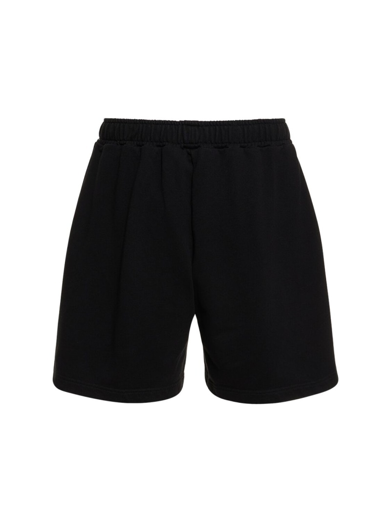 Monogram cotton sweat shorts - 3