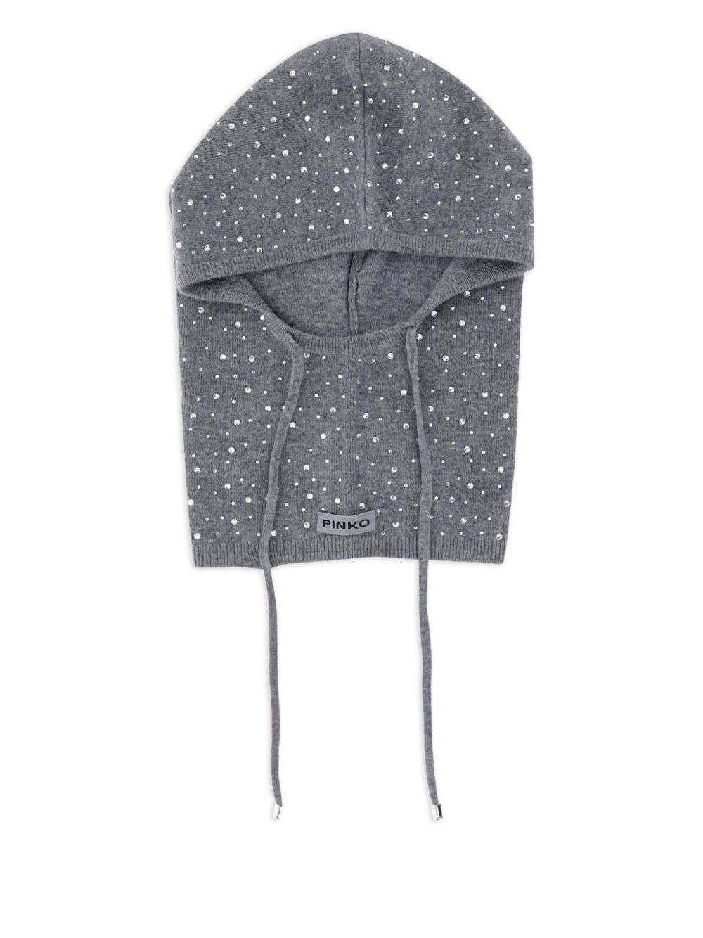 crystal-embellished hooded balaclava - 1