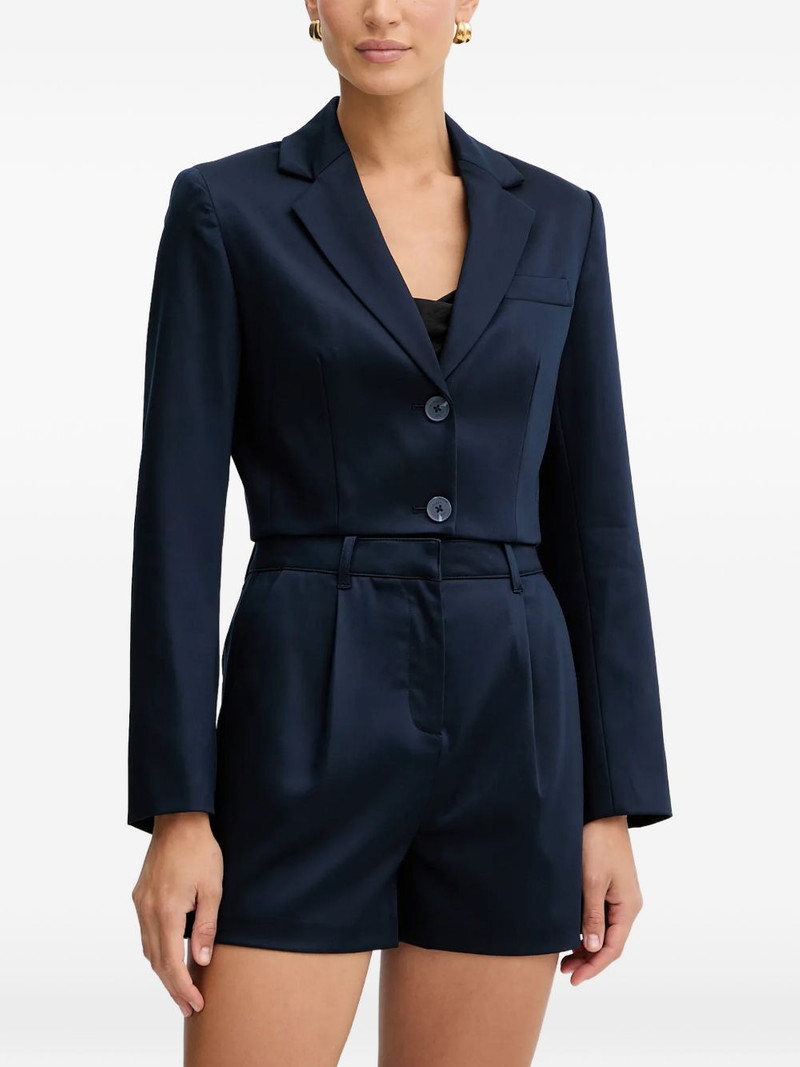 single-breasted cropped blazer 1