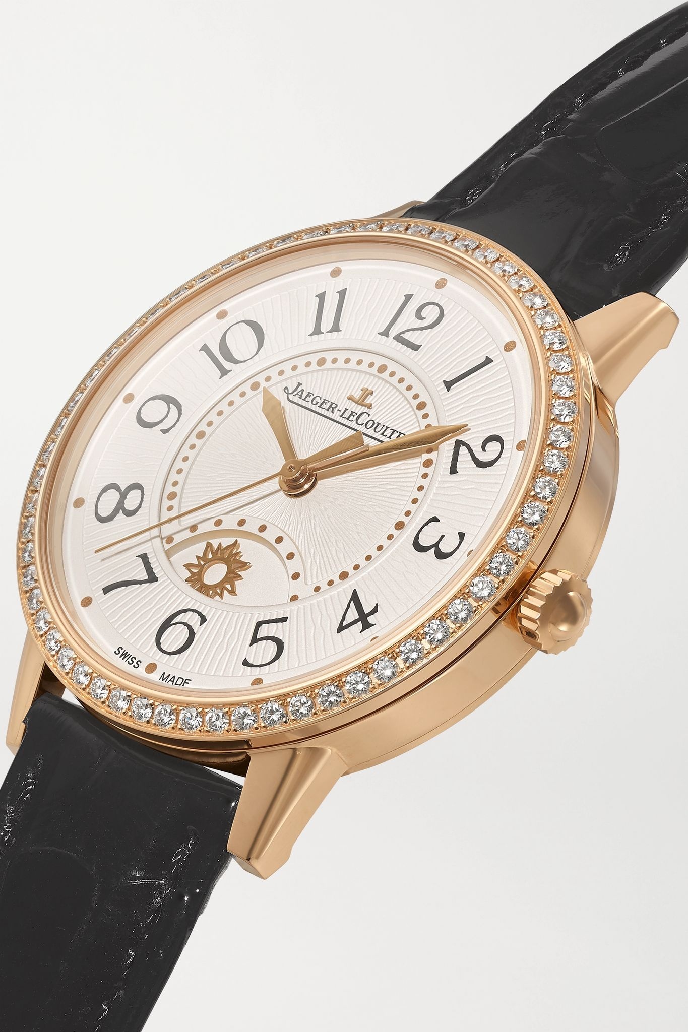 Rendez-Vous Night & Day Automatic 34mm medium rose gold, alligator and diamond watch - 2