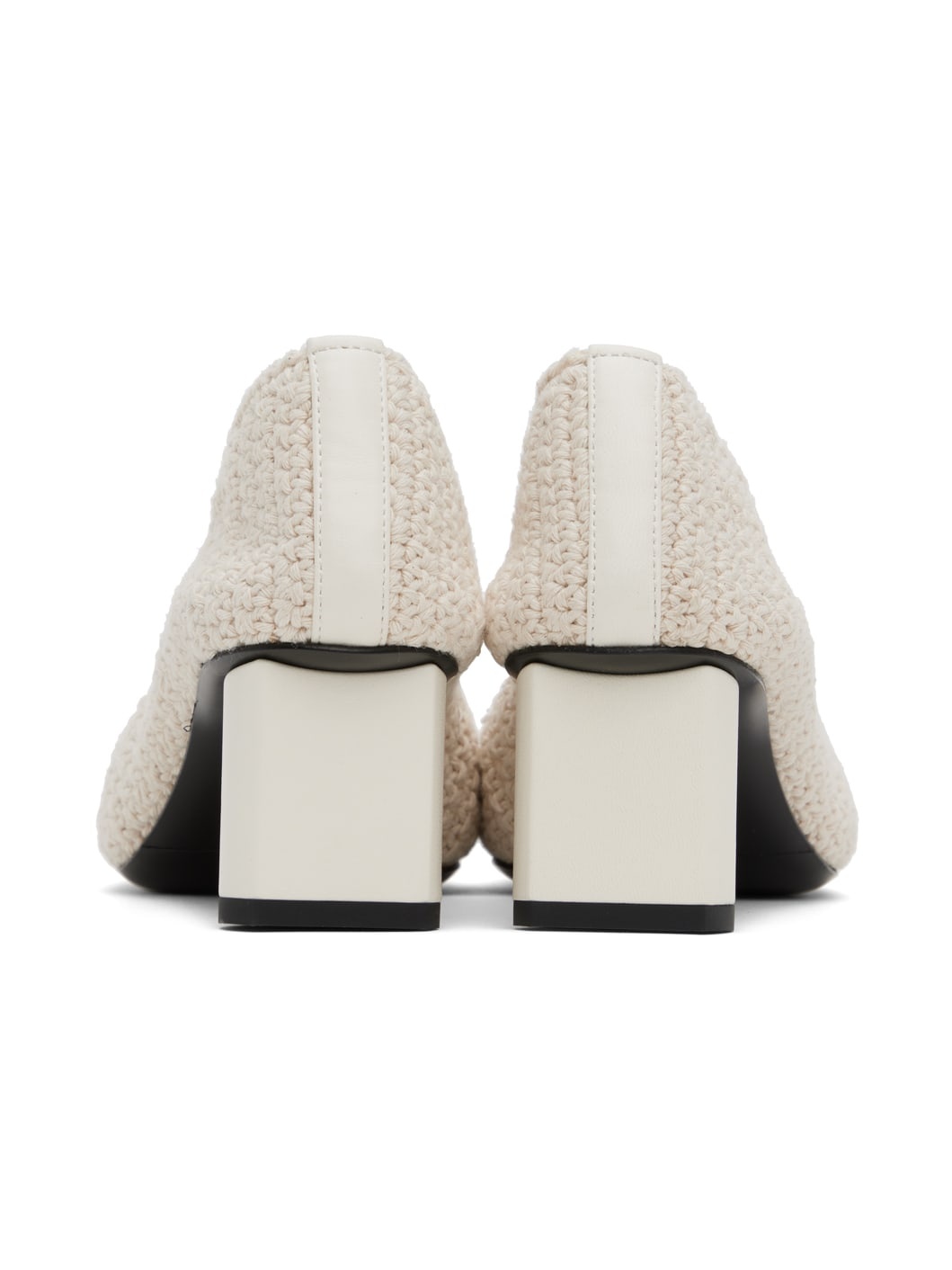 Off-White Crochet Heels - 2