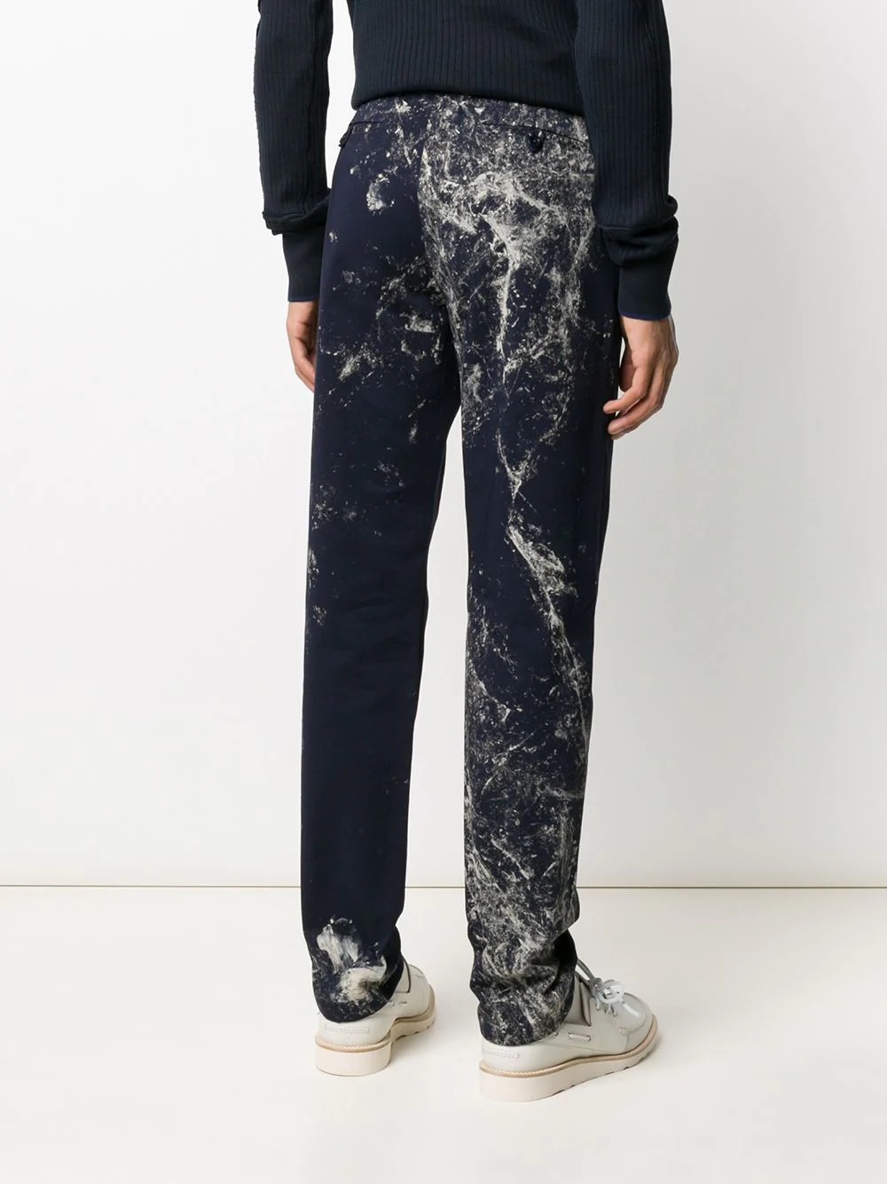 paint splatter tailored trousers - 4