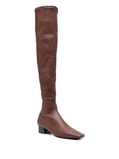 BY FAR Colette 40mm thigh-high boots outlook