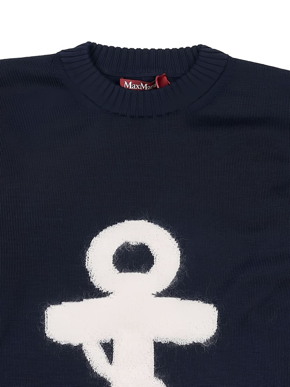 anchor-motif knitted midi dress - 4
