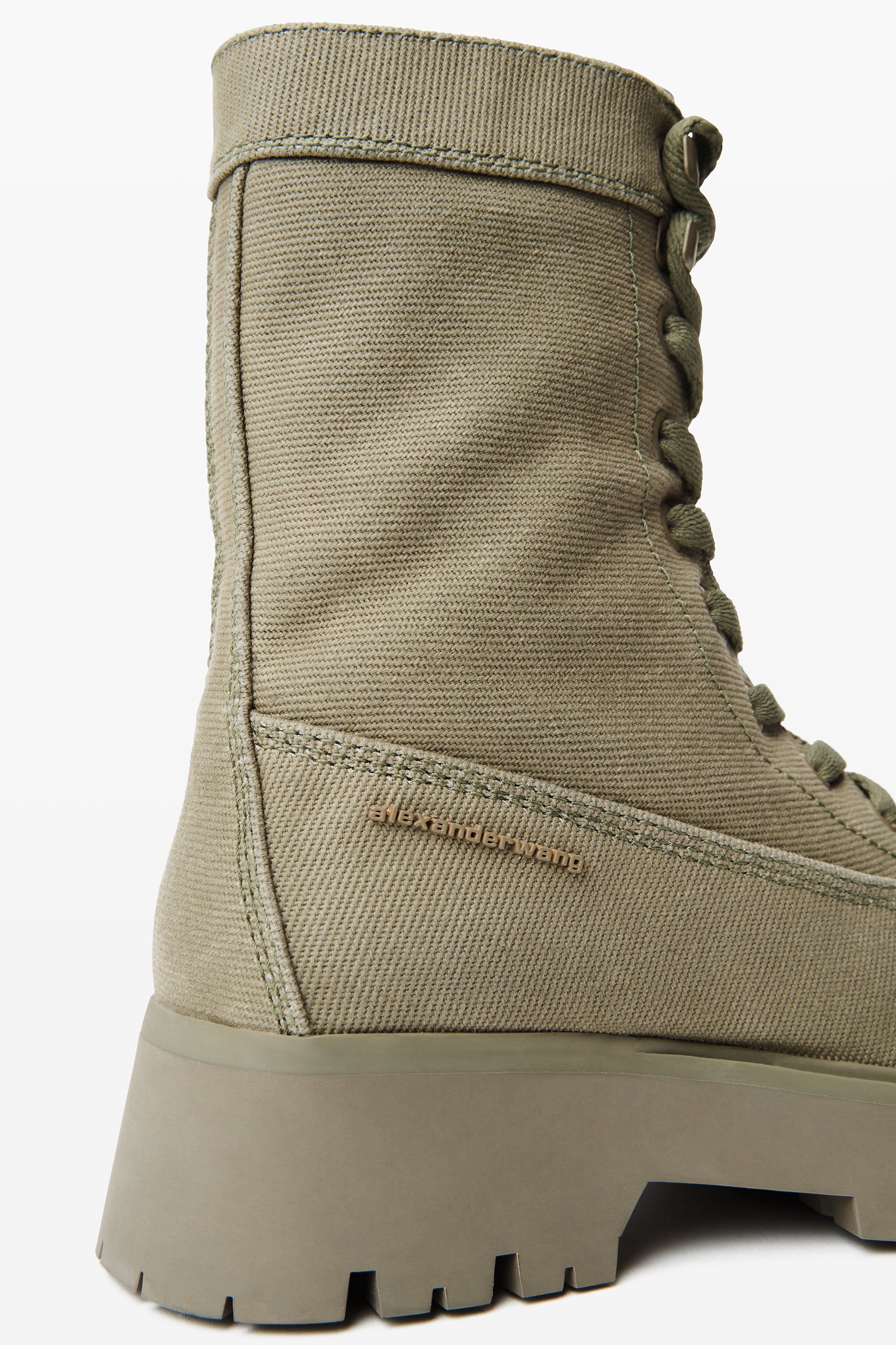 Throttle Lace-Up Ankle Boot in Waxed Canvas - 4