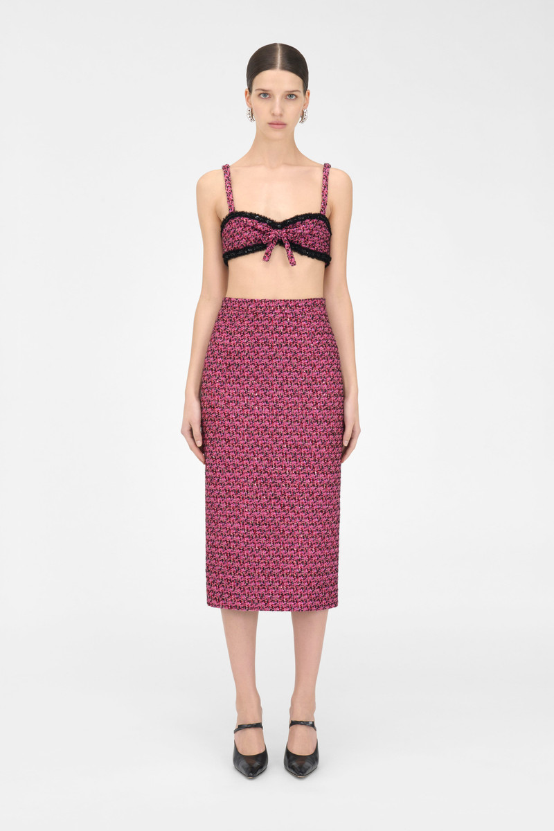 SEQUIN TWEED MIDI SKIRT 3