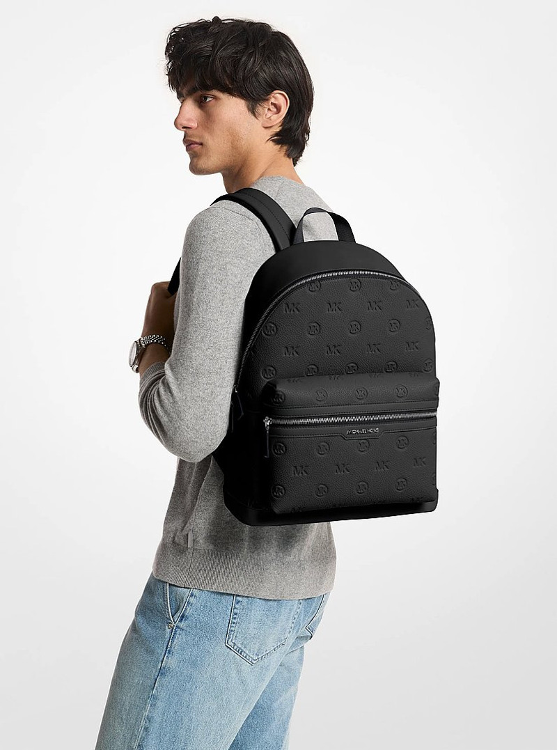 Cooper Medium Logo Debossed Dome Backpack 4