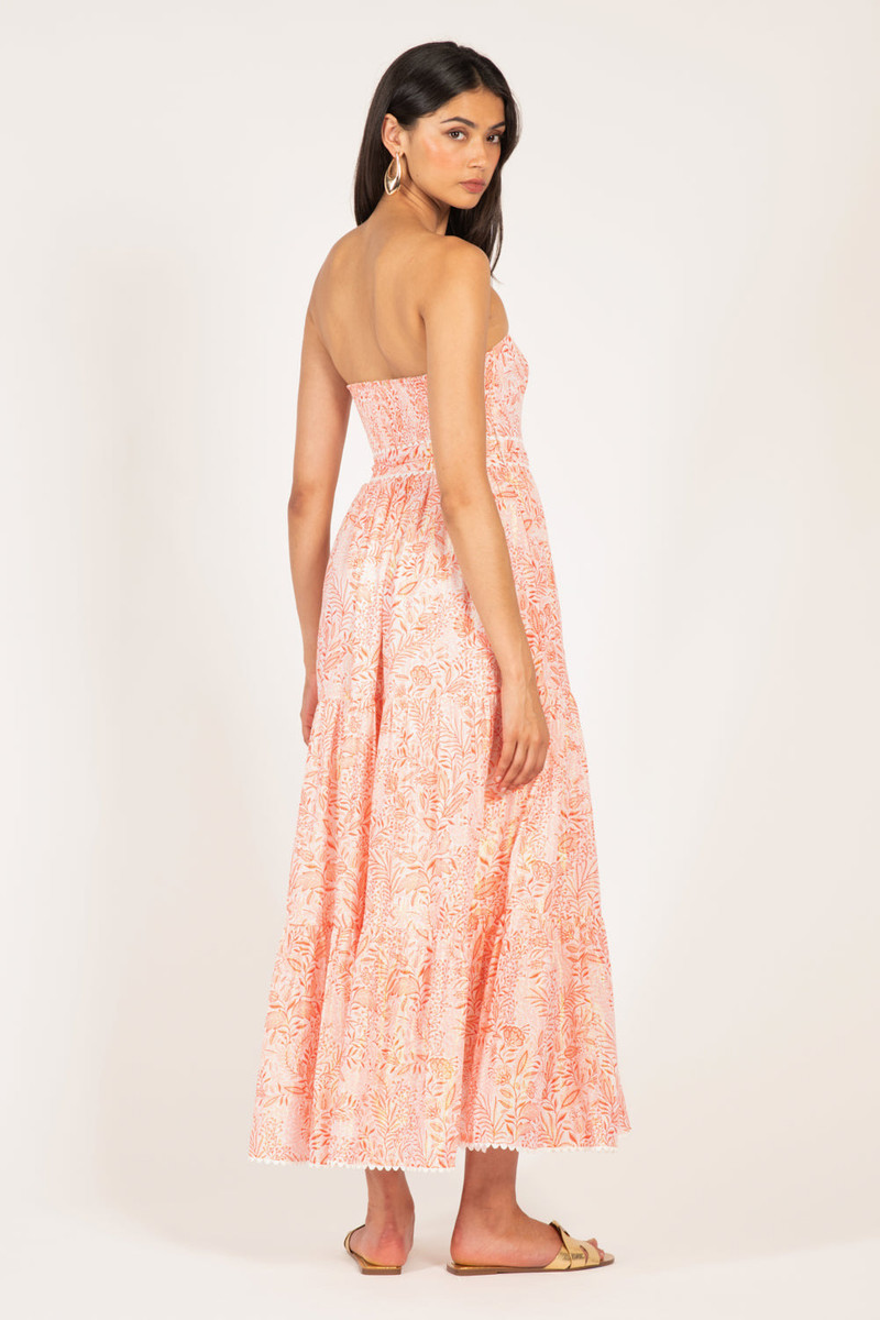 Long Dress Thelma - Orange Palmarosa 4