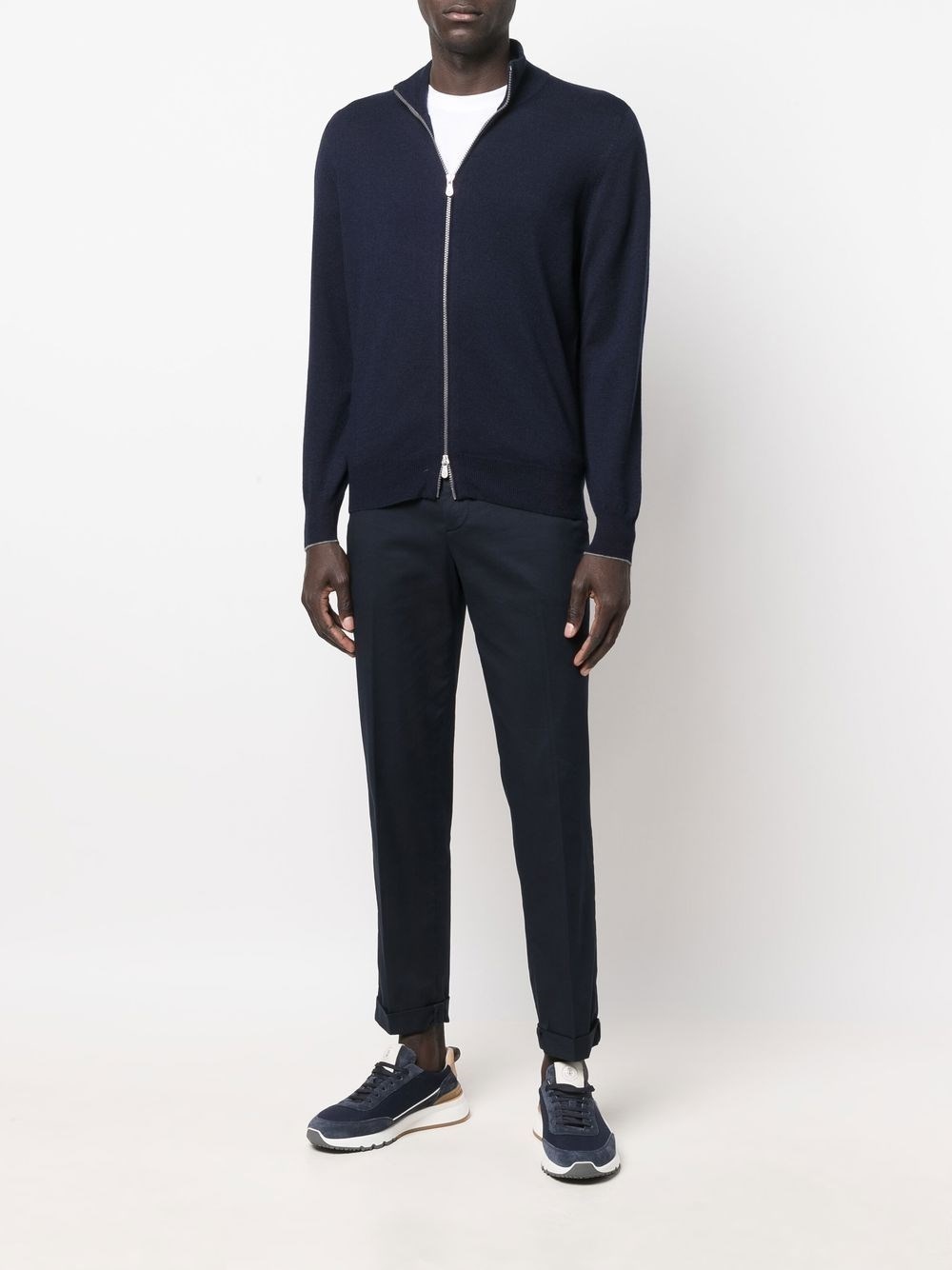 Cashmere zipped cardigan - 3
