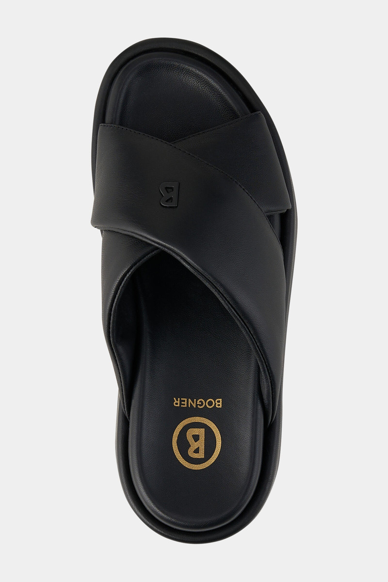 Sorrento Platform sandals in Black 5