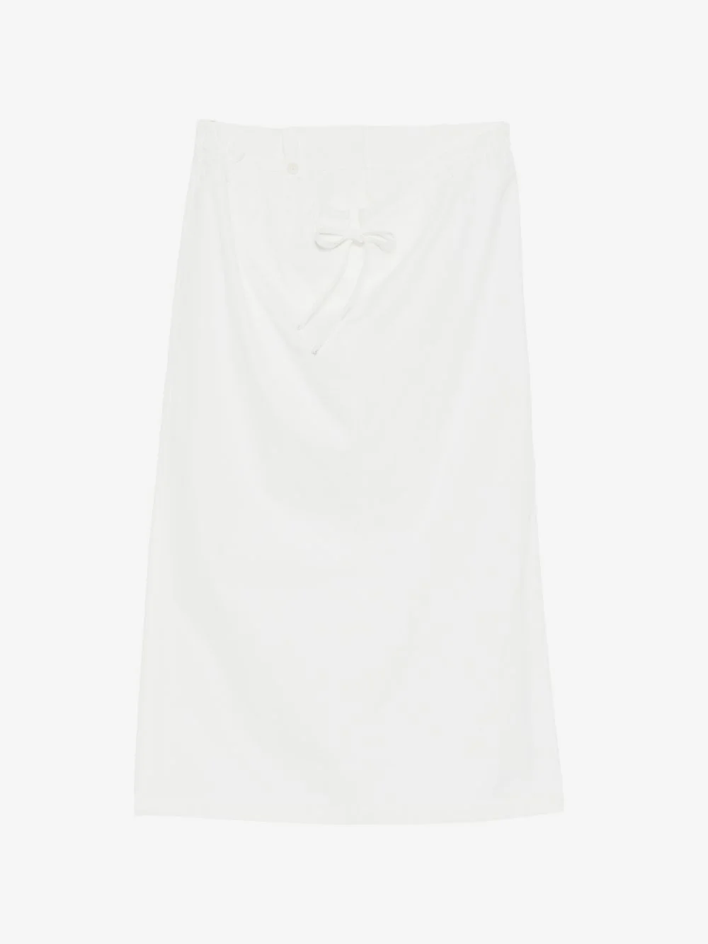 drawstring-waist slit-detail skirt - 1