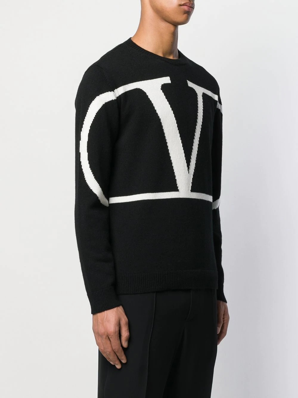 cashmere VLOGO jumper - 3